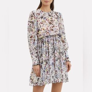 GANNI Pleated Georgia Dress